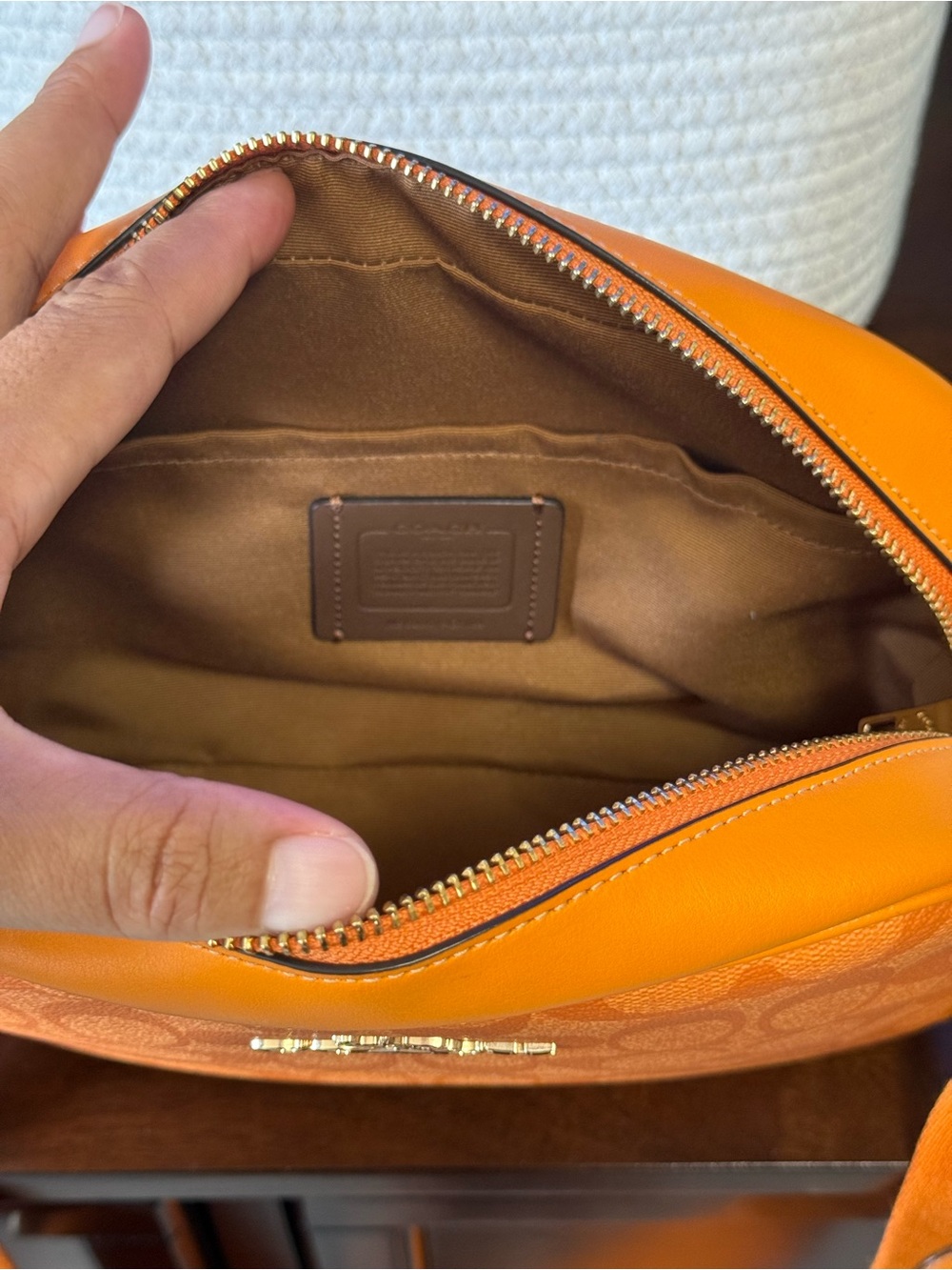 Coach Orange Signature Camera Crossbody - Picture 11 of 16